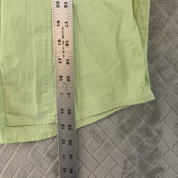 Quizz Again Womens L Shirt Light Green Button Up 3/4 Sleeve Eclectic Minimalist - Picture 9 of 16